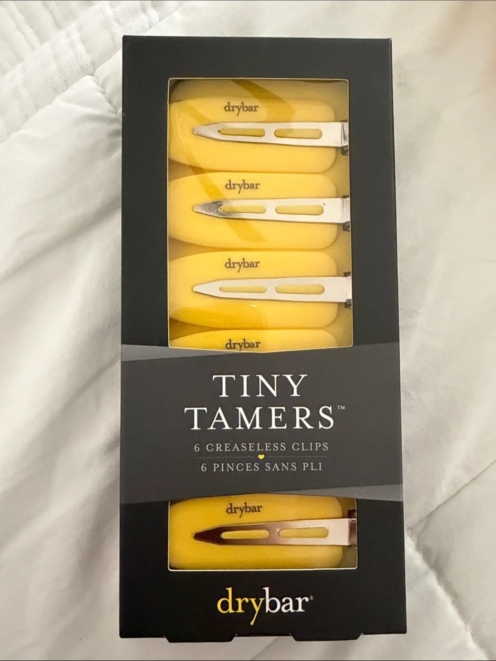Drybar Yellow Spa Headband and Creaseless Tiny Tamers Combo Set
